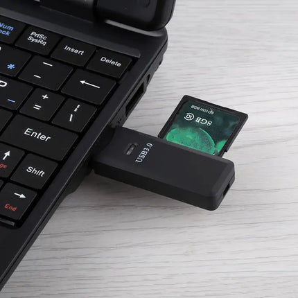 Dual Slot USB 3.0 Card Reader for SD and Micro SD Cards