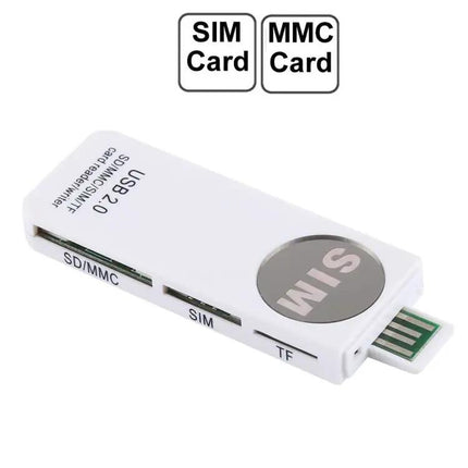 Universal Card Reader for SD, MMC, SIM, and TF Cards