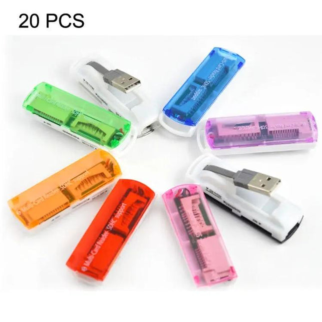Versatile Multi Card Reader for SD, MMC, MS, TF, and M2 Cards