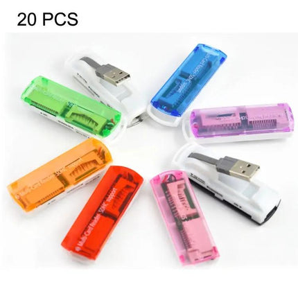 Versatile Multi Card Reader for SD, MMC, MS, TF, and M2 Cards
