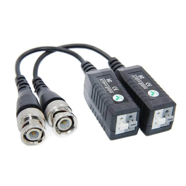 CCTV Passive UTP Video Transceiver for Twisted Pair Cables - passive BNC to UTP balun pair for CCTV signal extension