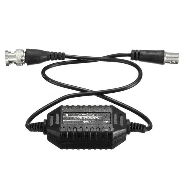 Ground Loop Isolator for Preventing Video Signal Interference in CCTV Systems - BNC cable video ground loop isolator device