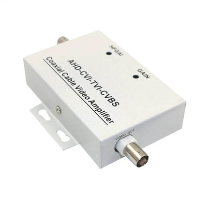 Video Signal Amplifier for Remote Transmission Systems—compact coaxial cable video amplifier for CCTV and long-distance camera feeds