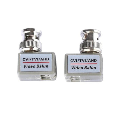 Set of 2 Passive Video Balun Adapters for Security Camera Systems - 202C-HD BNC to UTP video balun pair