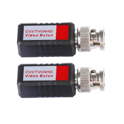 Passive Video Balun Set for HD Security Camera Signal Transmission - twin passive BNC-to-twisted-pair video baluns for CVI/TVI/AHD cameras