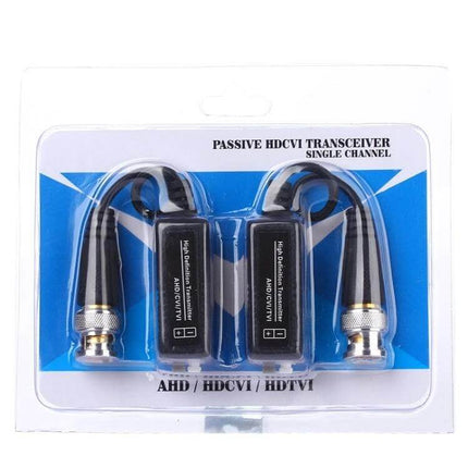 High-Definition Passive Video Balun for Security Transmissions single-channel passive HDCVI transceiver kit with BNC connectors