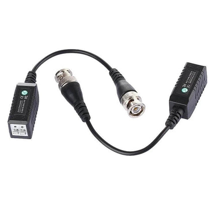 Passive HD Video Balun Set for Security Camera Systems - pair of passive BNC-to-Cat5e video baluns for extending HD CCTV over twisted pair