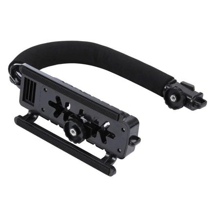 C-Shape Handle Mount for Stable DSLR and Camcorder Shooting - black ergonomic camera handle for steady video