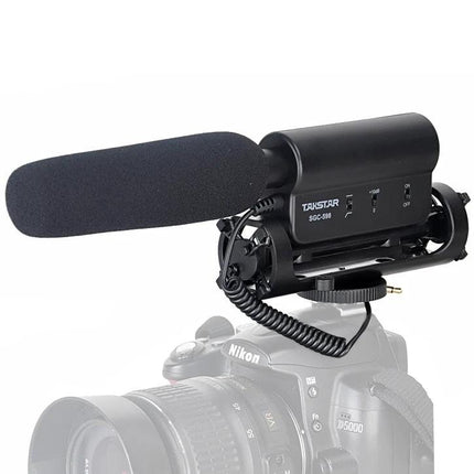 Takstar Microphone for Capturing Daily Videos and Events mounted on DSLR for clear vlogging audio in busy indoor or outdoor settings