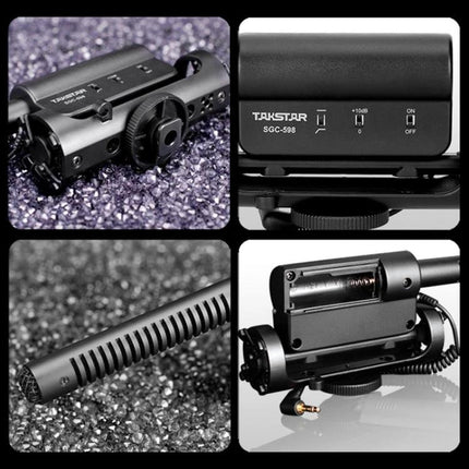 Microphone for Daily Video Recording and Interview Audio Capture mounted on camera, shotgun mic with 10dB boost and 200Hz low-cut for clearer vlogs/podcasts