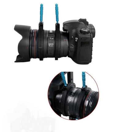 Set of 2 Rubber Hand Grips for Camera Lens Follow Focus Use on DSLR lens for steady tracking shots
