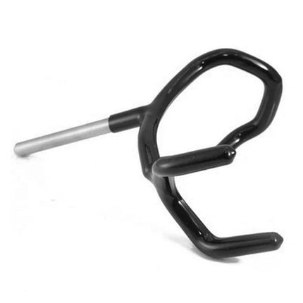 Metal Stand for Holding Microphone Booms During Home Recordings - compact metal boom holder for podcasting and home studio use