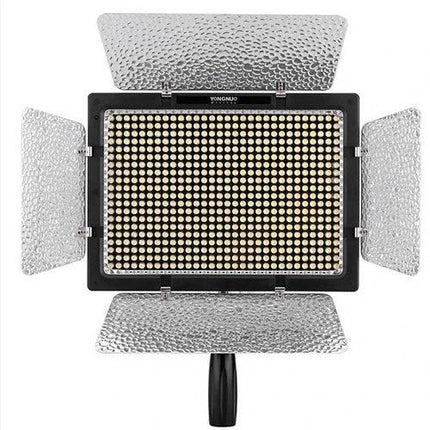 Yongnuo LED Video Light for Canon, Nikon, and Sony DSLR Cameras adjustable barn door panel with LED array for consistent indoor and outdoor video lighting