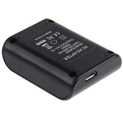 Portable USB Travel Charger for Action Camera Batteries compact black USB battery charger for travel and outdoor use
