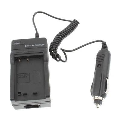 Car Charger for Sony Cyber-Shot Digital Camera Batteries — compact in-car battery charger for road trips and outdoor photography