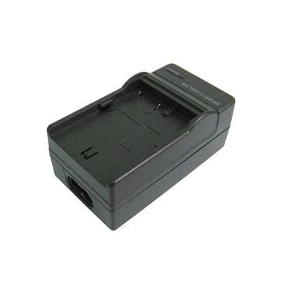AC Powered Digital Camera Battery Charger for Fuji FNP150 - compact black AC-powered charger for FNP150 batteries, travel-friendly global voltage support