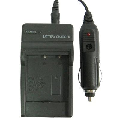 Digital Camera Battery Charger for Fuji Models with Universal Plugs - black travel charger with car adapter