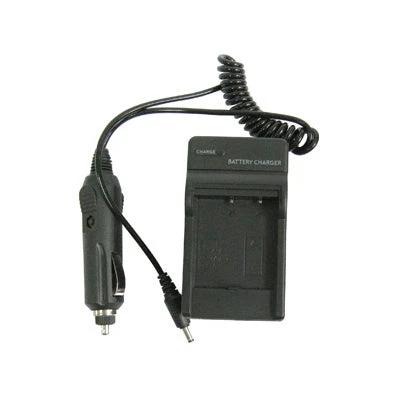 Digital Camera Battery Charger for Fuji Models with Universal Plugs compact black charger with coiled car adapter for travel and on-the-go charging