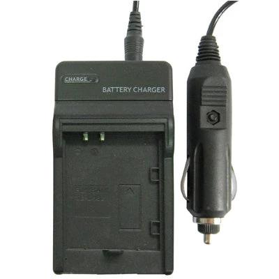 Samsung SB-LH82 Digital Camera Battery Charger with Universal Plugs black travel charger with car adapter and international plugs