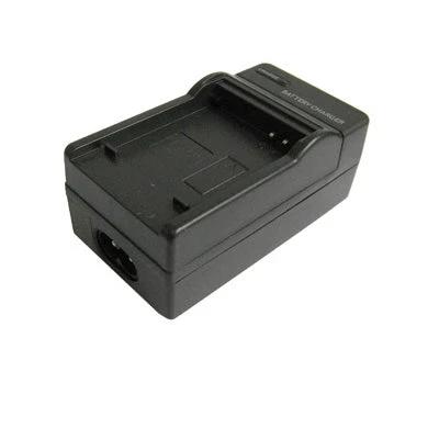 Samsung Compatible Digital Camera Battery Charger with Universal Plugs - black compact charger for Samsung 07A batteries, travel-ready international plug support