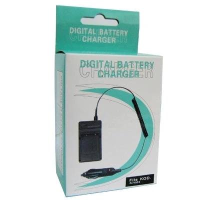 Battery Charger for KODAK K7003 Digital Camera Use in Retail Box Showing Charger And Car Adapter