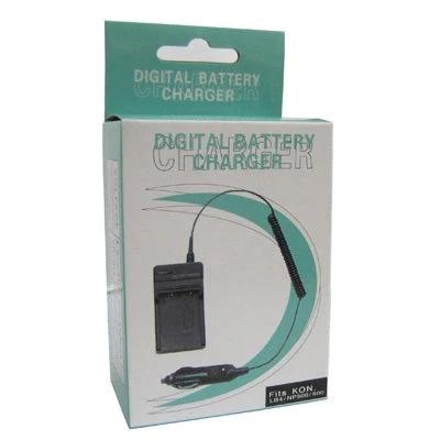 Battery Car Charger Compatible with Kodak Digital Cameras — car plug charger for LB4 NP500 NP600 batteries, boxed kit for travel photography