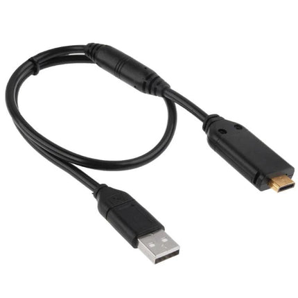 Samsung USB Cable for Digital Camera Image Transfer to Computer — black USB A to camera connector cable, high-speed 480Mbps transfer