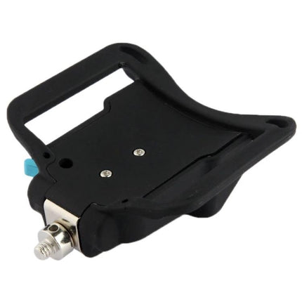 Ergonomic Waist Belt Holster for Comfortable Camera Carrying - black quick-release camera waist belt plate