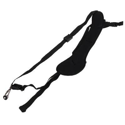 Black Camera Sling Strap with Underarm Stabilizer for Comfortable Use - padded nylon sling strap for photographers, quick-access side carry and weight distribution