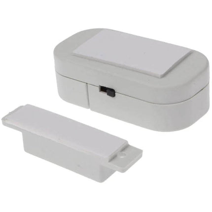 Wireless Magnetic Sensor Alarm for Doors and Windows white compact vibration-activated door and window security sensor set
