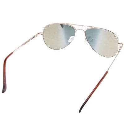 Sunglasses with Side Mirrors for Rear View and UV Protection - aviator-style mirror lenses and thin metal frame, side mirrors for rear view awareness