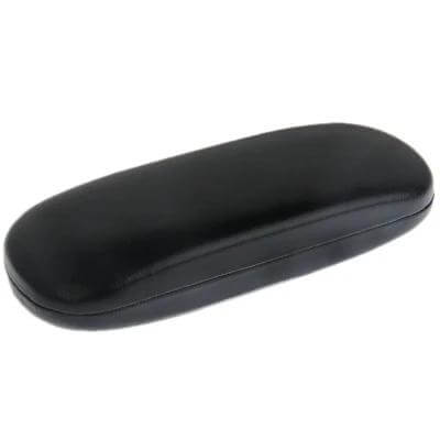 Sunglasses with Side Mirrors for Rear View and UV Protection in black protective hard case