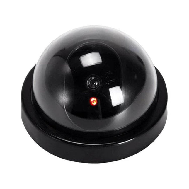 Realistic Fake Security Camera with Motion Detection for Home Protection — dome-style deterrent with blinking LED to mimic real surveillance