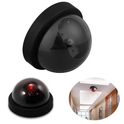 Realistic Fake Security Camera with Motion Detection for Home Protection mounted dome dummy camera with red LED and motion-activated mimicry