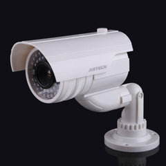 Realistic Fake Security Camera with Flashing LED Light