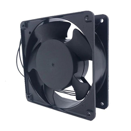 Black 220V Brushless Cooling Fan for DIY Projects - durable PA66 220-240V axial fan for electronics cooling