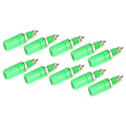 Yellow Binding Post Terminals for DIY Electronics, 20 Pack - ten yellow screw-on banana binding posts for prototyping and audio test equipment