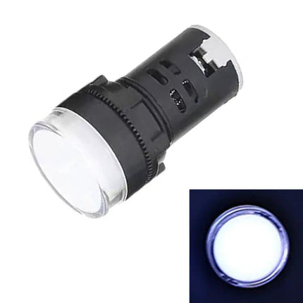 Panel Mount 22mm 12V LED Signal Indicator Light in Black and Red
