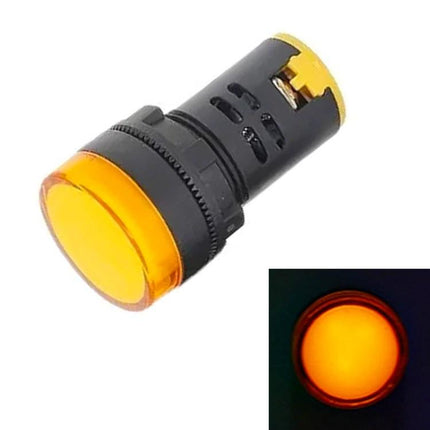 Panel Mount 22mm 12V LED Signal Indicator Light in Black and Red