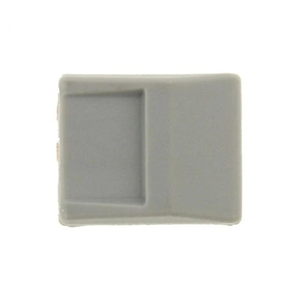 Universal 3 Pin Push Clamp Solderless Wire Connectors, Pack of 10 - gray push-clamp connector top view for quick solderless wire joins