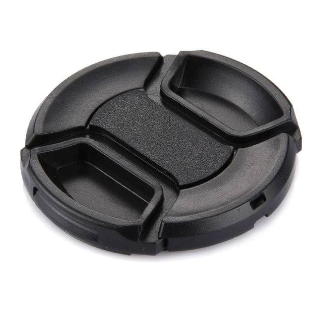 58mm Center Pinch Camera Lens Cap for Lens Protection black plastic center-pinch cap protecting lens from dust and scratches