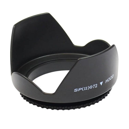 SP Series 72mm Petal-Shaped Lens Hood for Camera Light Control - black 72mm petal lens hood reducing flare for outdoor and indoor photography
