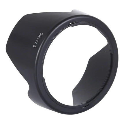 Lens Hood for Canon EF 28-200mm Lenses, Shields from Stray Light and Debris - black PVC petal-style hood (EW-73D replacement)