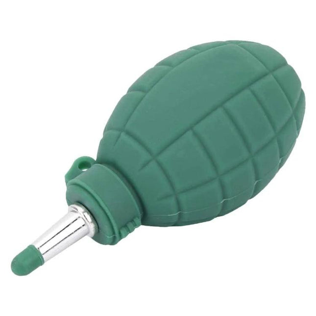 Grenade Rubber Dust Blower for Camera Lenses and Electronics green silicone grenade-shaped blower for cleaning lenses and sensors