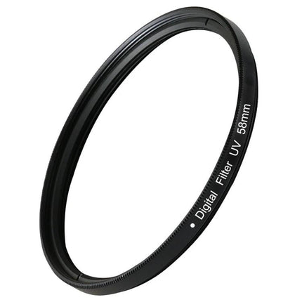 58mm UV Camera Lens Filter for Protection and UV Absorption - slim protective UV filter reduces haze and preserves image clarity