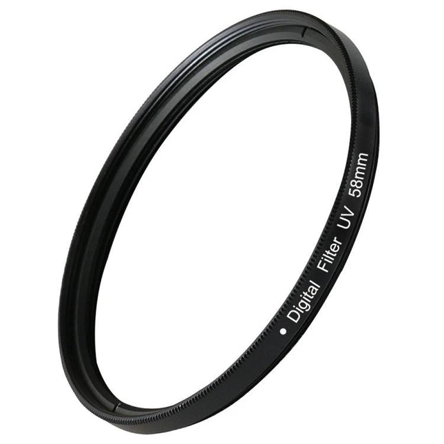 58mm UV Camera Lens Filter for Protection and UV Absorption - slim protective UV filter reduces haze and preserves image clarity