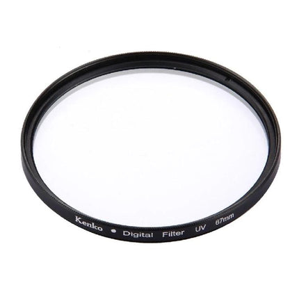 67mm UV Camera Lens Filter for Protection Against UV Rays and Dust shown as slim optical glass UV filter protecting lens from dust and scratches