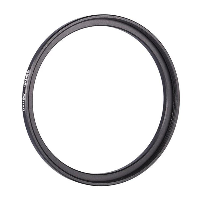 55mm to 58mm Lens Adapter Ring for Camera Filters - black metal step-up adapter for attaching 58mm filters to 55mm lenses