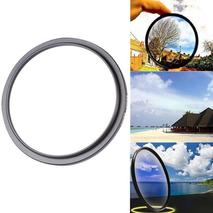 55mm to 58mm Lens Adapter Ring for Camera Filters allowing 58mm filters on 55mm lenses for close-up and travel photography