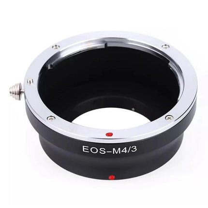 EOS Lens Adapter Ring for Micro 4/3 Camera Systems - metal EOS-M4/3 adapter for using Canon EOS lenses on Olympus or Panasonic Micro 4/3 bodies